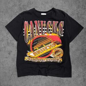 Vintage 90s Canucks Skate Logo NHL Tee